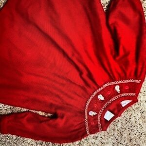 Corduroy long sleeve neck blouse